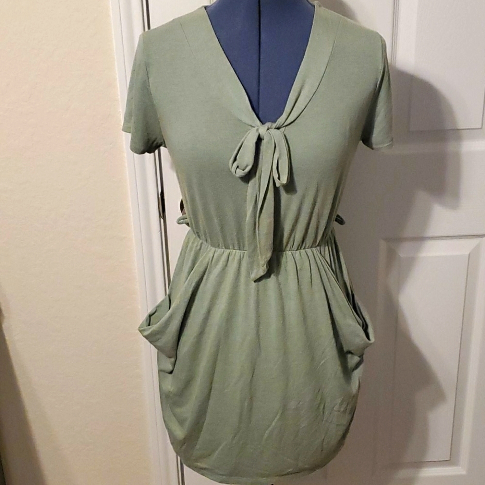 Teal Forever 21 Short Sleeve Dress